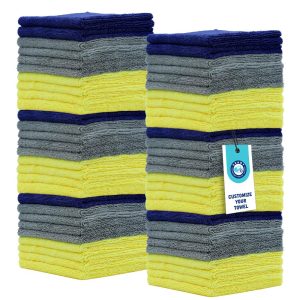 40x40CM 380g Edgeless Microfiber Towel Quick Dry Super Absorbent Cleaning Cloth for Car Detailing and Interior Cleaning