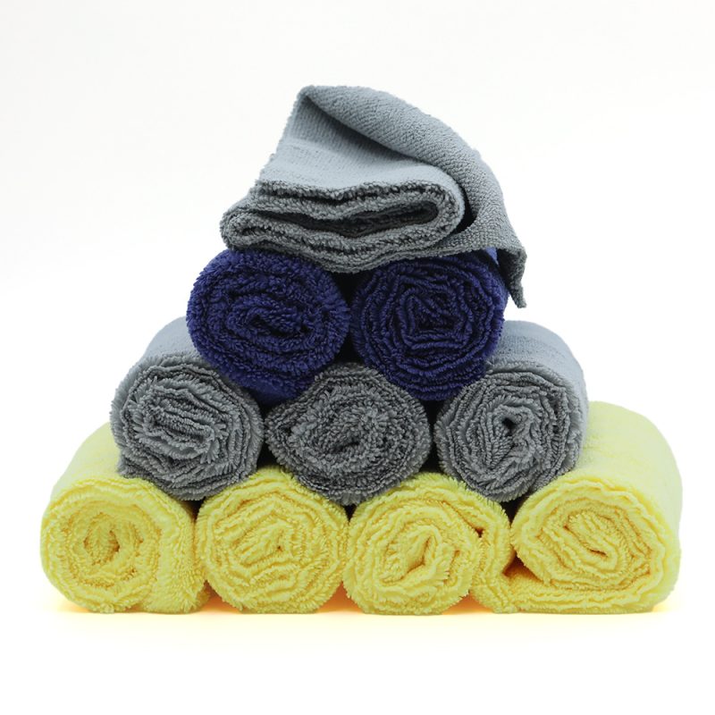 40x40CM 380g Edgeless Microfiber Towel Quick Dry Super Absorbent Cleaning Cloth for Car Detailing and Interior Cleaning