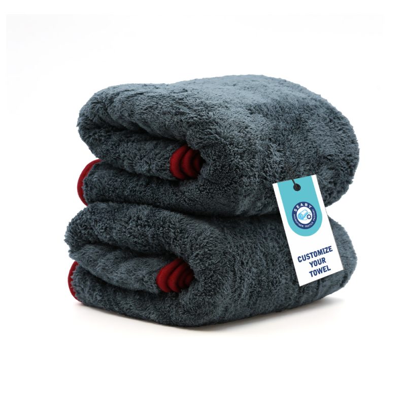 Extra Large Microfiber Coral Fleece Towel XL Drying Rag Super Absorbent Lint-Free Edgeless Car Cleaning Cloth