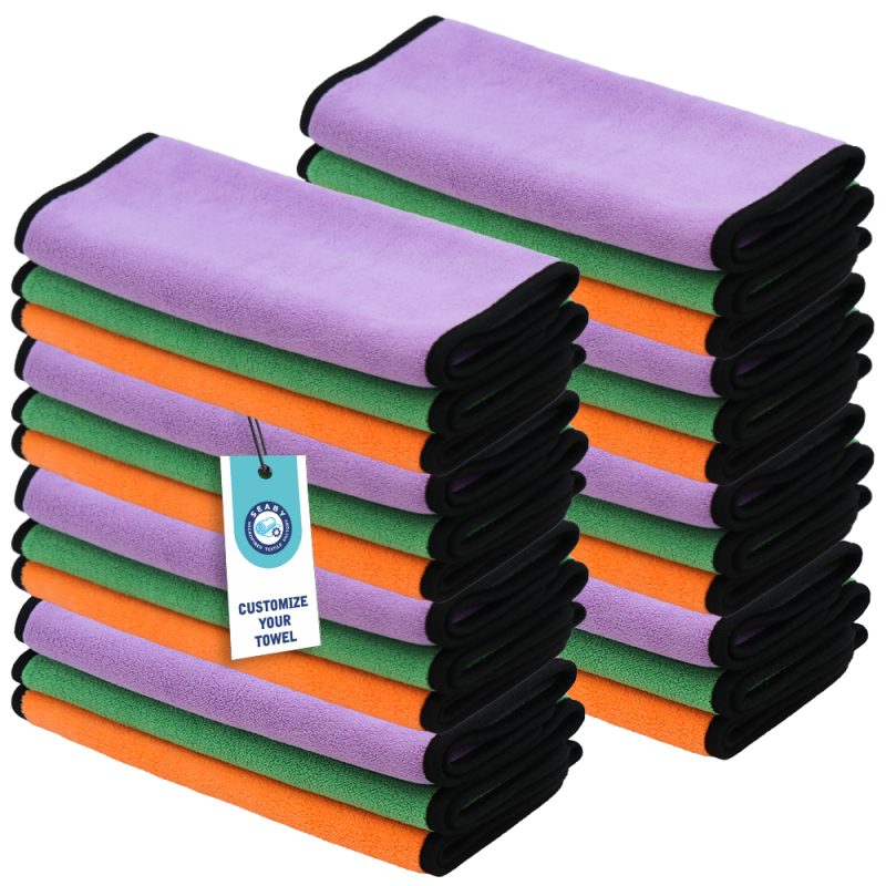 Dual-Layer Coral Fleece Towel 800GSM Auto Detailing Cleaning Cloth High GSM Quick Dry Scratch-Free Super Absorbent