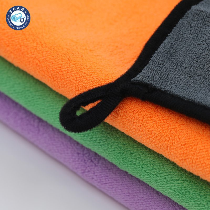 Dual-Layer Coral Fleece Towel 800GSM Auto Detailing Cleaning Cloth High GSM Quick Dry Scratch-Free Super Absorbent