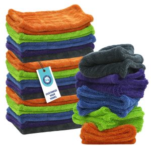 1200GSM Dual Pile Twisted Loop Microfiber Car Wash Towel Interior Glass Polishing Exterior Detailing Auto Drying Capabilities