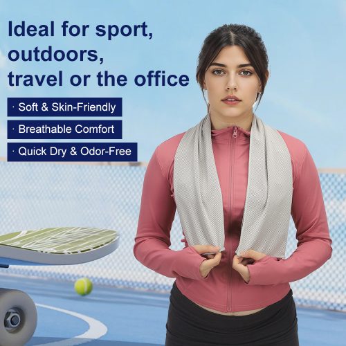 Microfiber Sports Cooling Towel Instant Cooling with Water Activated Effect Perfect for Gym Outdoor Sports and Travel