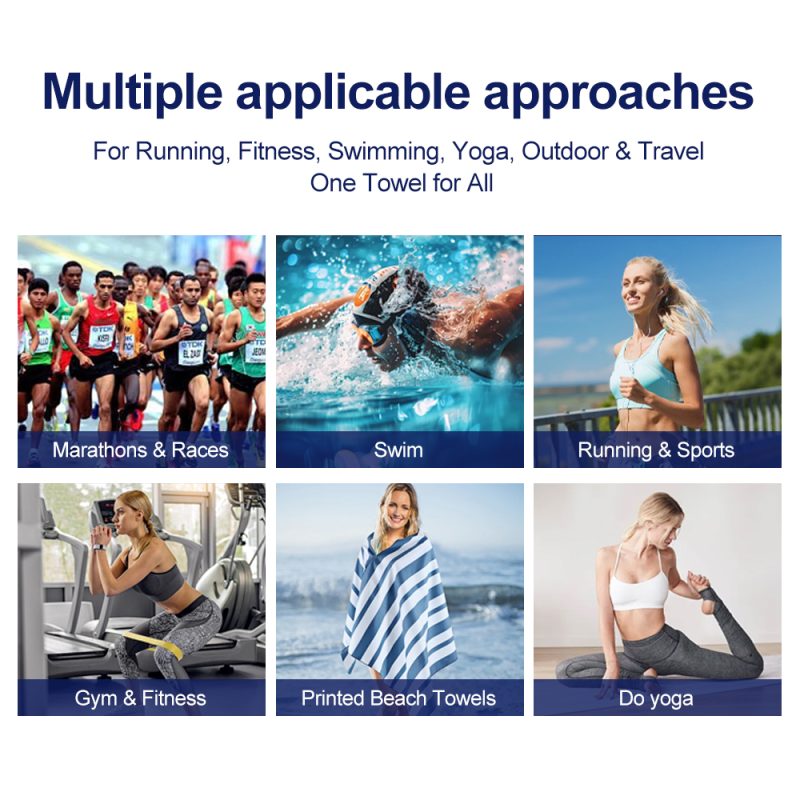 Microfiber Sports Cooling Towel Instant Cooling with Water Activated Effect Perfect for Gym Outdoor Sports and Travel