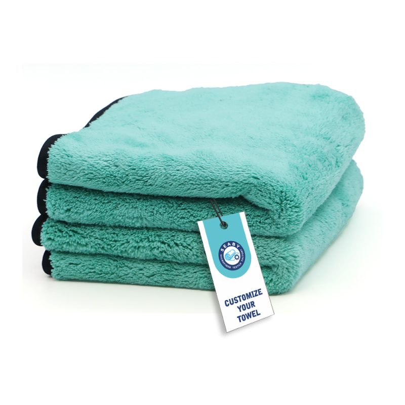 Microfiber Coral Fleece Towel 1200GSM Super Absorbent Quick Drying Soft Plush Lint-Free Large Auto Detailing Rag