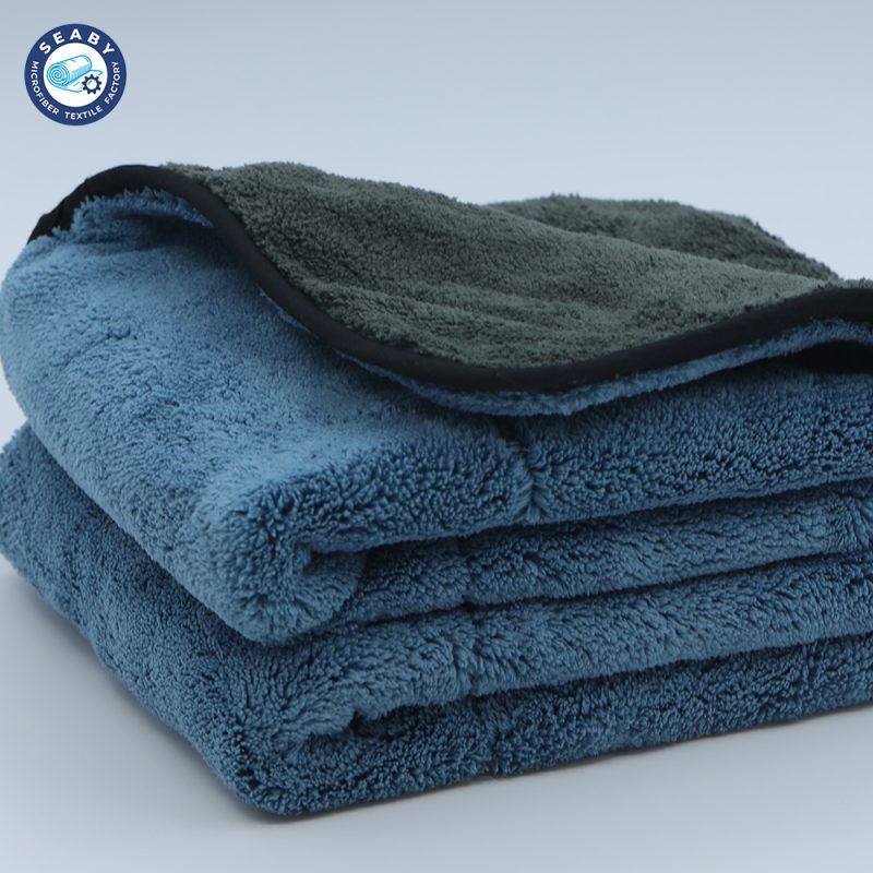 Premium Heavy-Duty Microfiber Coral Fleece Rag Large Absorbent Streak-Free Car Cleaning Cloth Quick Dry Soft Plush Polyester