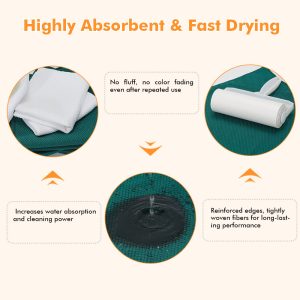Fishscale Microfiber Cleaning Cloth Powerful Degreasing Quick Drying and Durable Ideal for Window and Glass Cleaning