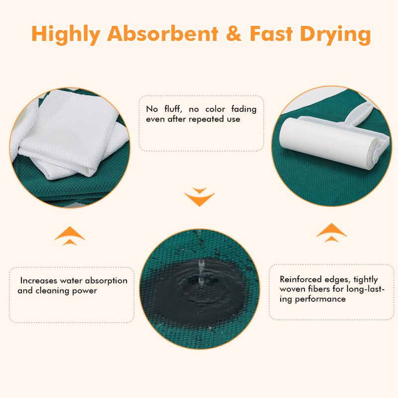 Fishscale Microfiber Cleaning Cloth Powerful Degreasing Quick Drying and Durable Ideal for Window and Glass Cleaning