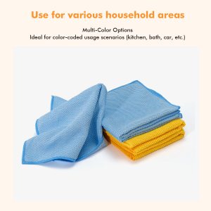 Microfiber Car Towel Jacquard Texture Highly Absorbent Scratch Free Ideal for Household Cleaning