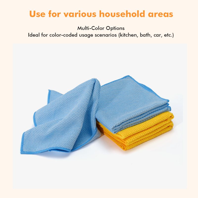 Microfiber Car Towel Jacquard Texture Highly Absorbent Scratch Free Ideal for Household Cleaning