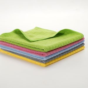 Microfiber Stripe Cleaning Towel Lint Free and Streak Free Effectively Traps Dust and Dirt for Furniture and Household Use
