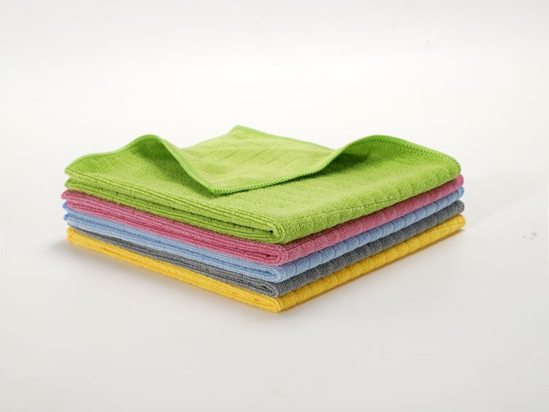 Microfiber Stripe Cleaning Towel Lint Free and Streak Free Effectively Traps Dust and Dirt for Furniture and Household Use