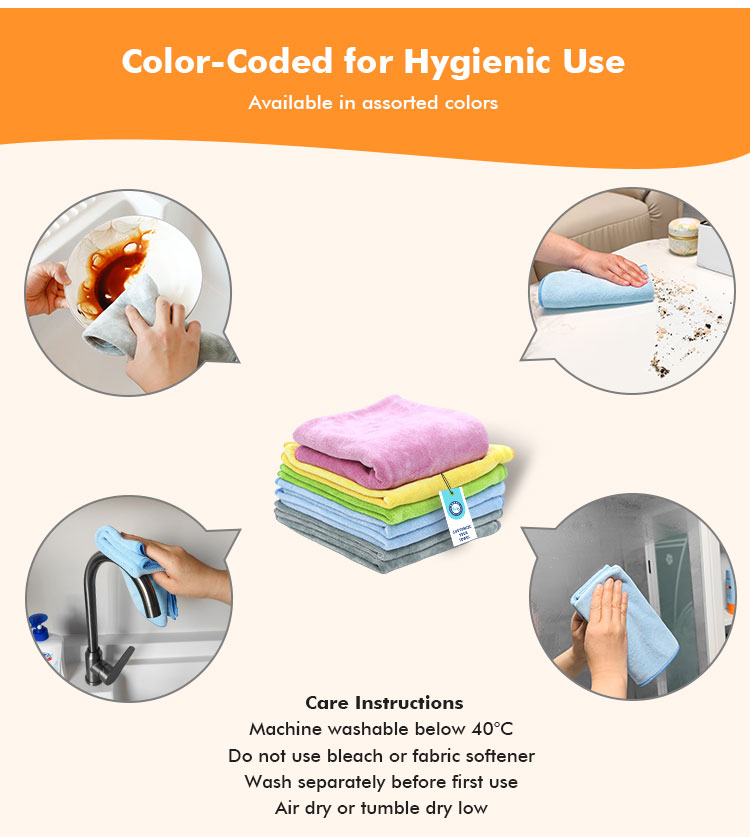 Weft Knitted Brushed Towel Cold Like Touch Softness Excellent Thermal Insulation for Cars Atelier Detailing and Kitchen Cleaning Tasks