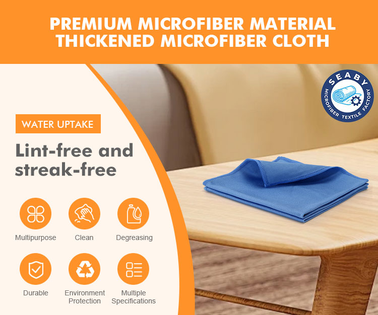Microfiber Glass Towel Streak Free Polishing and Multi Purpose Cleaning for Home Windows Glass and Car Drying